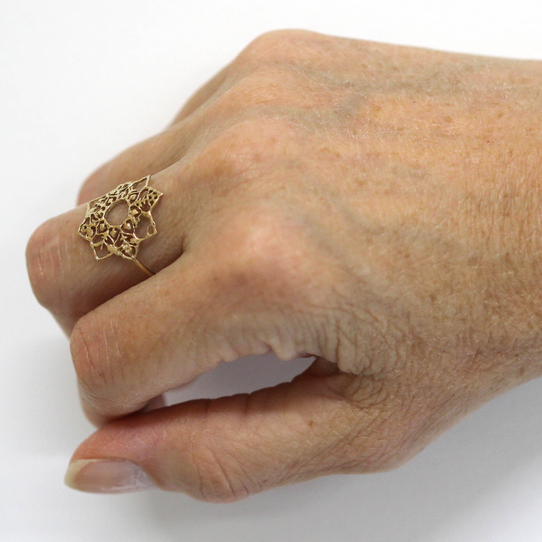 Full Bloom 9ct Recycled Gold Ring